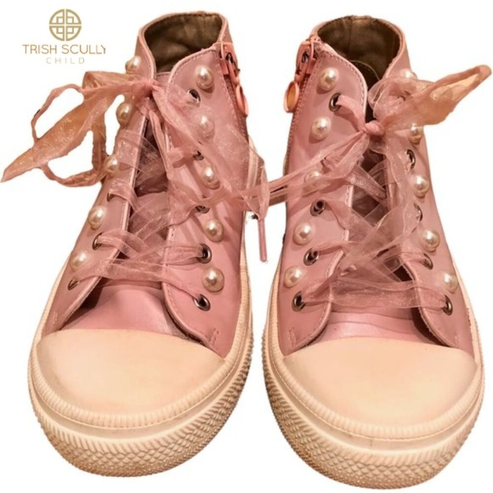 Trish Scully Girl's Pink Rigby Sneaker, Sz 13